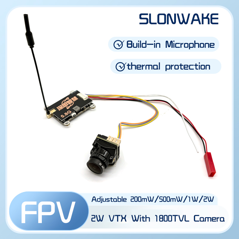 SLONWAKE 5.8G 56CH 2W transmit - Fpv Drone Camera recension och pris